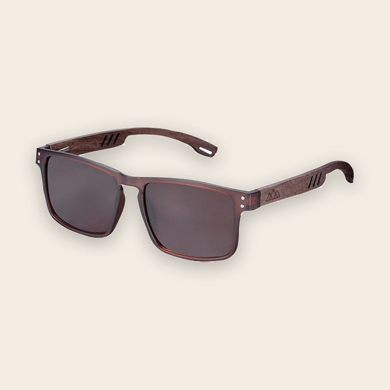 Lunettes en bois wayfarer Surf Brun – The Wood Stock