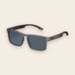 Lunettes en bois wayfarer Surf Gris sombre – The Wood Stock