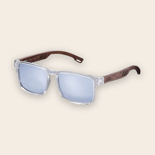 Lunettes en bois wayfarer Surf Gris – The Wood Stock