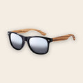 Lunettes en Bois Wayfarer - Zebra Gris