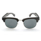 Lunettes de soleil bois Clubmaster - All Black - The Wood Stock