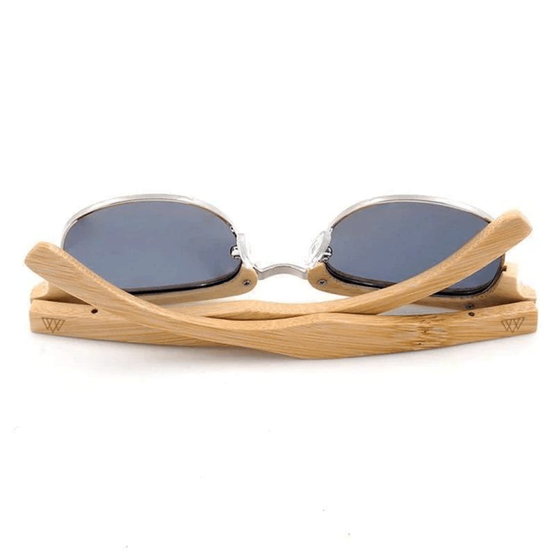 Lunettes de soleil bois Ray Ban Clubmaster - Blue - The Wood Stock