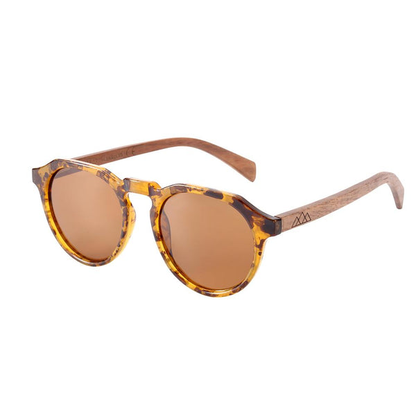 Lunettes de soleil en bois - Dilma Brun