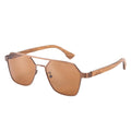 Lunettes en Bois Hexagonale - Tiral Brun