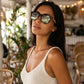 Lunettes de Soleil en Bois - Wayfarer Zebra Gris