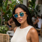 Lunettes en bois - Bambou Ambre Bleu