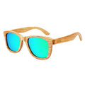 Lunettes en Bois Wayfarer - Bambou Ambre Vert