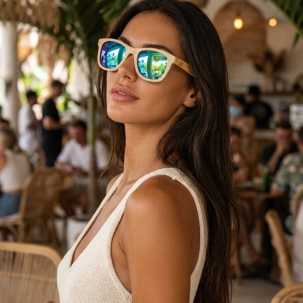 Lunettes en bois - Bambou Vert