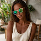 Lunettes en bois - Olivier Vert