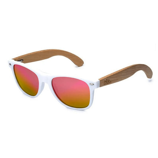 Lunettes en Bois - Wayfarer Blanc - The Wood Stock