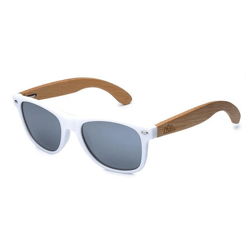 Lunettes en Bois - Wayfarer Blanc - The Wood Stock