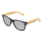 Lunette de Soleil Bois Homme - Wayfarer Noir Gris