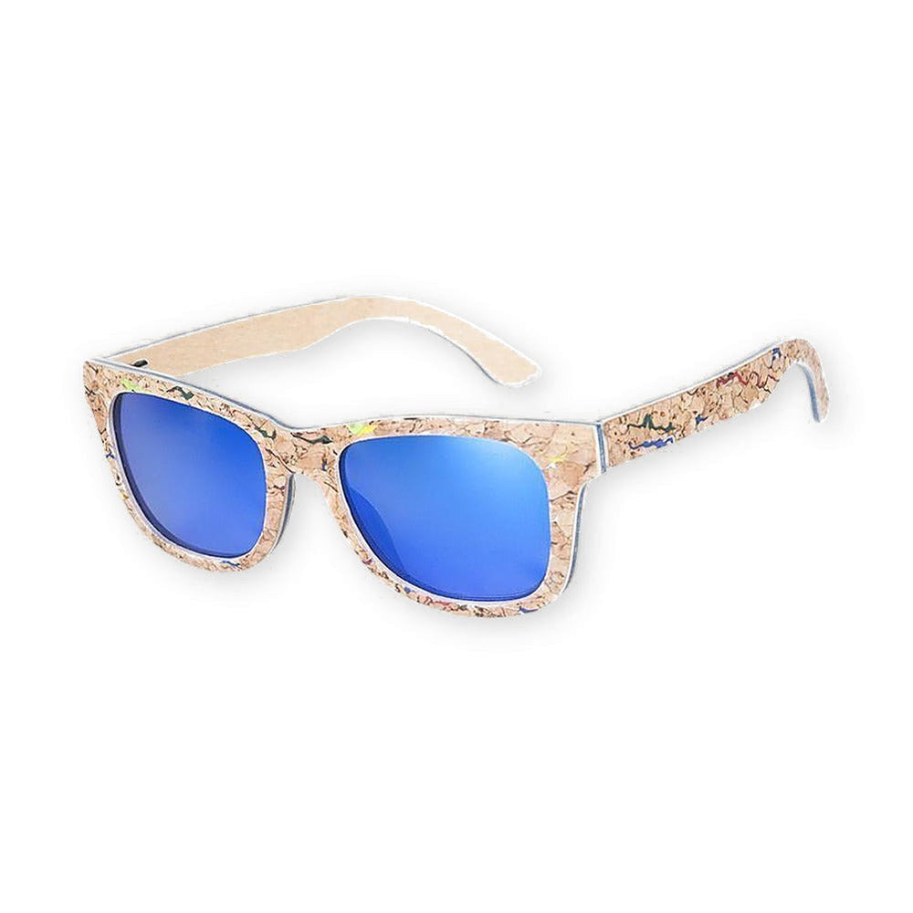 Lunettes en Liège Wayfarer - Paradise Bleu