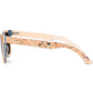 Lunettes en liège wayfarer Paradise Vert, vue 2 sur fond blanc