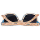 Lunettes en liège wayfarer Paradise Vert, vue 3 sur fond blanc