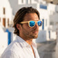 Lunettes en bois - Bambou Bleu