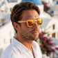 Lunettes en bois - Bambou Ambre Orange