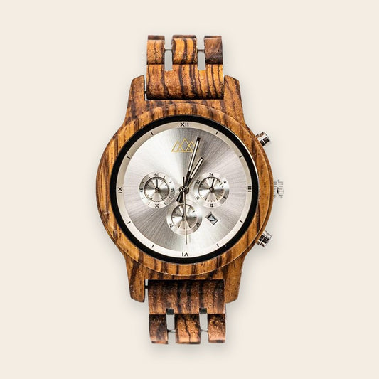 Montre en bois argent Outdoor Silver – The Wood Stock