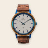 Montre Bois Cadran Blanc - Azuria