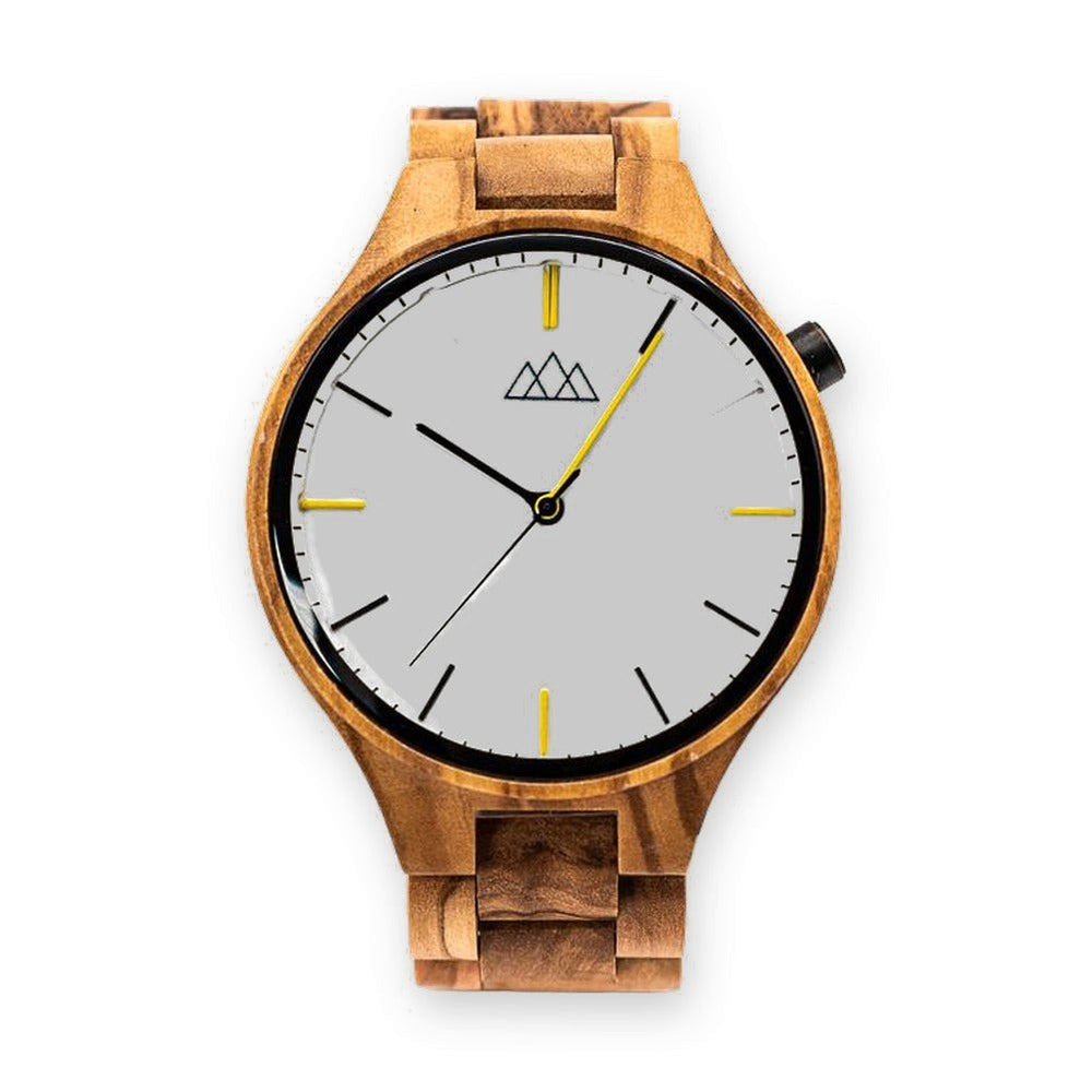 Montre en Bois Cadran Blanc - Relogio White