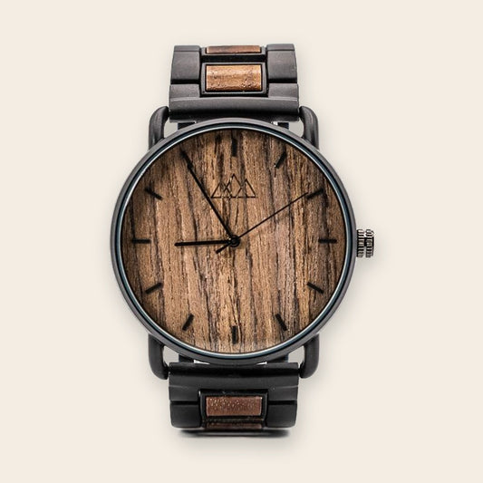 Montre en bois cadran noir mat Targone Dark – The Wood Stock