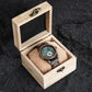 Montre bois cadran vert Teriol Green en situation, photo 4