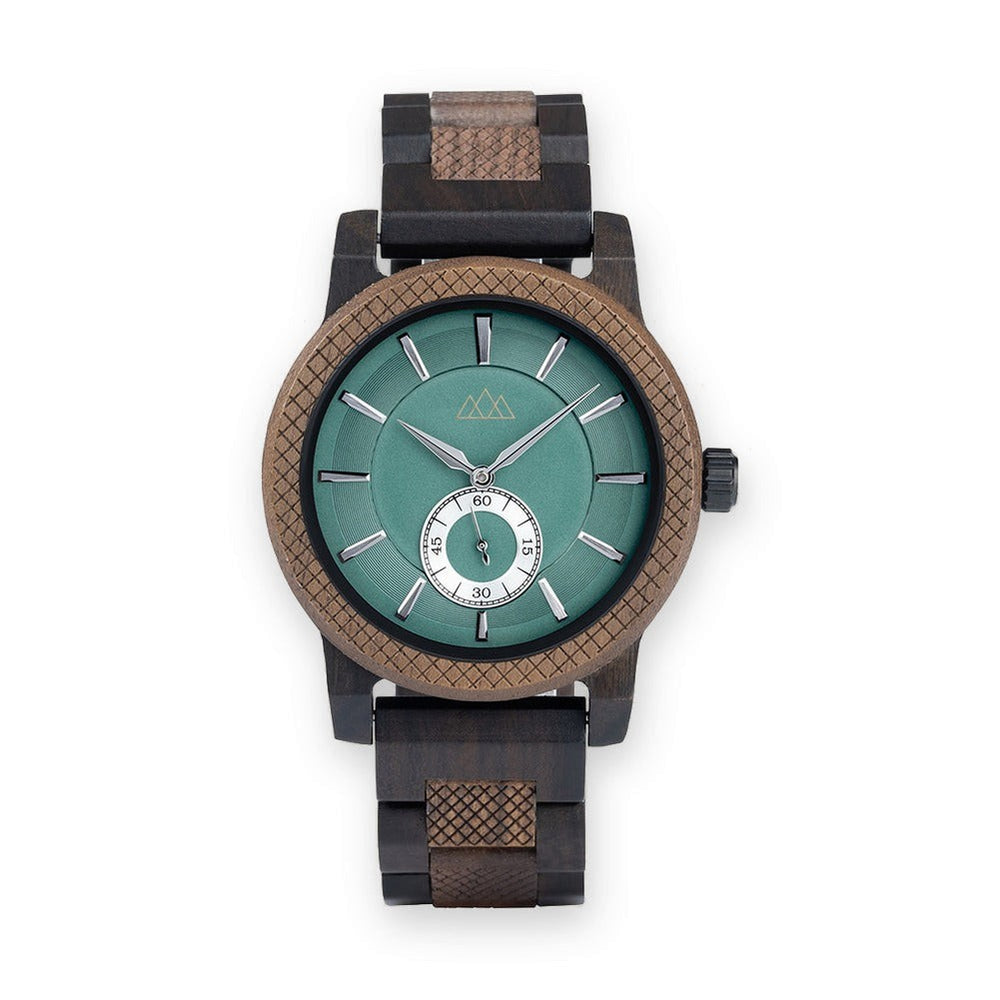 Montre Bois Cadran Vert - Teriol Green