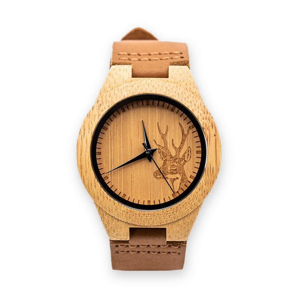 Montre en Bois Déco - Deer