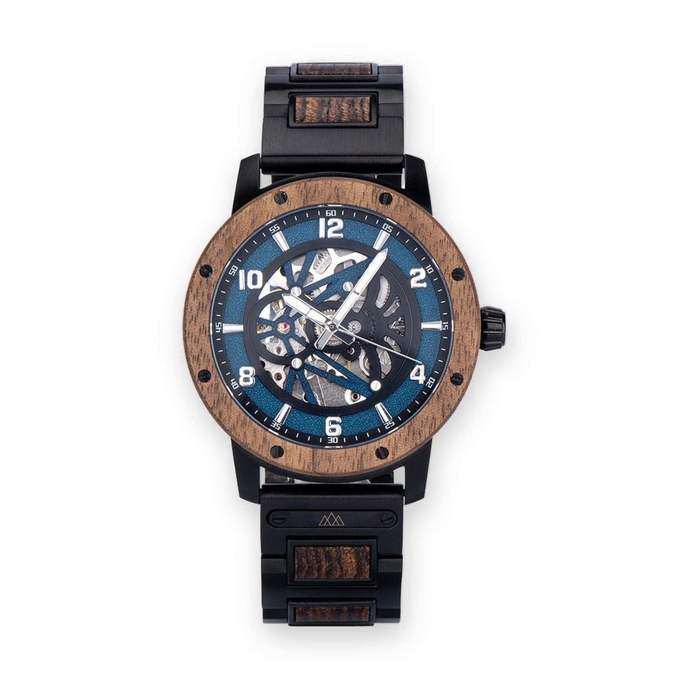 Montre en Bois Homme Automatique Squelette - Pharow