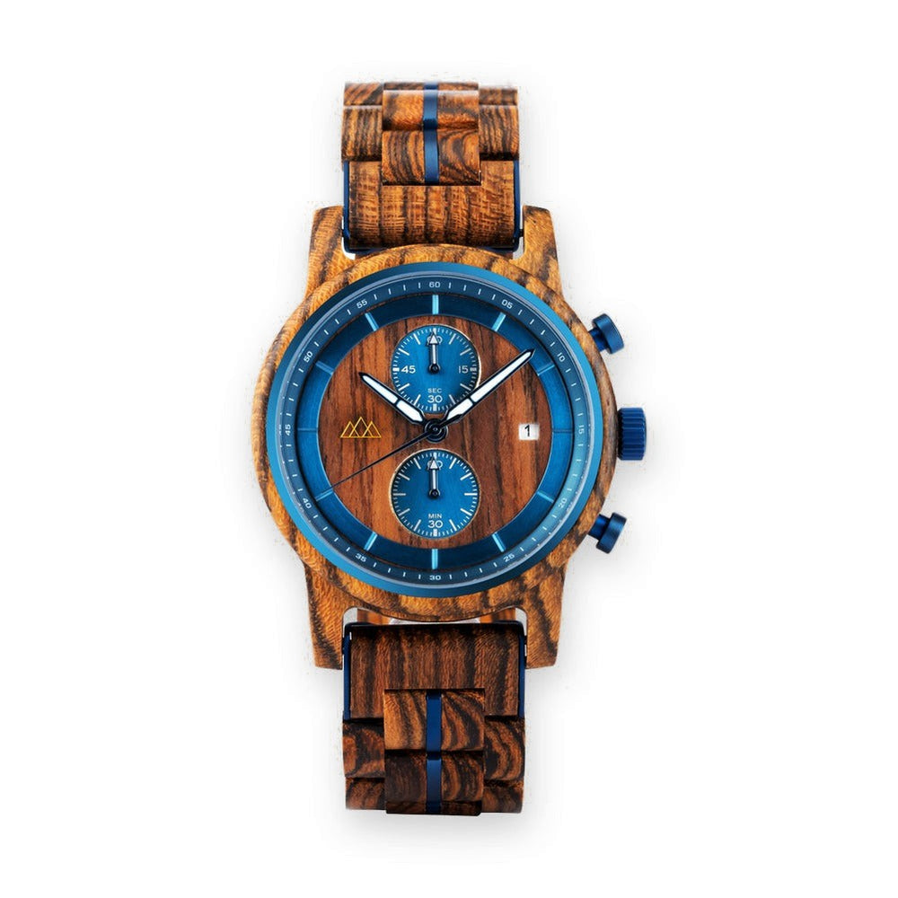 Montre en Bois Homme Bleu Azur - Brooklyn Azur
