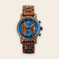 Montre en Bois Homme Bleu Azur - Brooklyn Azur