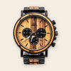 Montre en Bois Homme Cadran Noir - Zebra Marshal