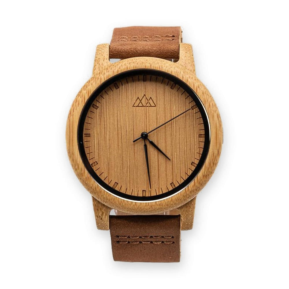 Montre en Bois Homme Cuir - Pur Line