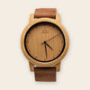 Montre en Bois Homme Cuir - Pur Line