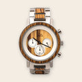 Montre en bois Homme - Lux Marshal Silver