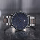 Montre en bois homme marbre Targone Noir en situation