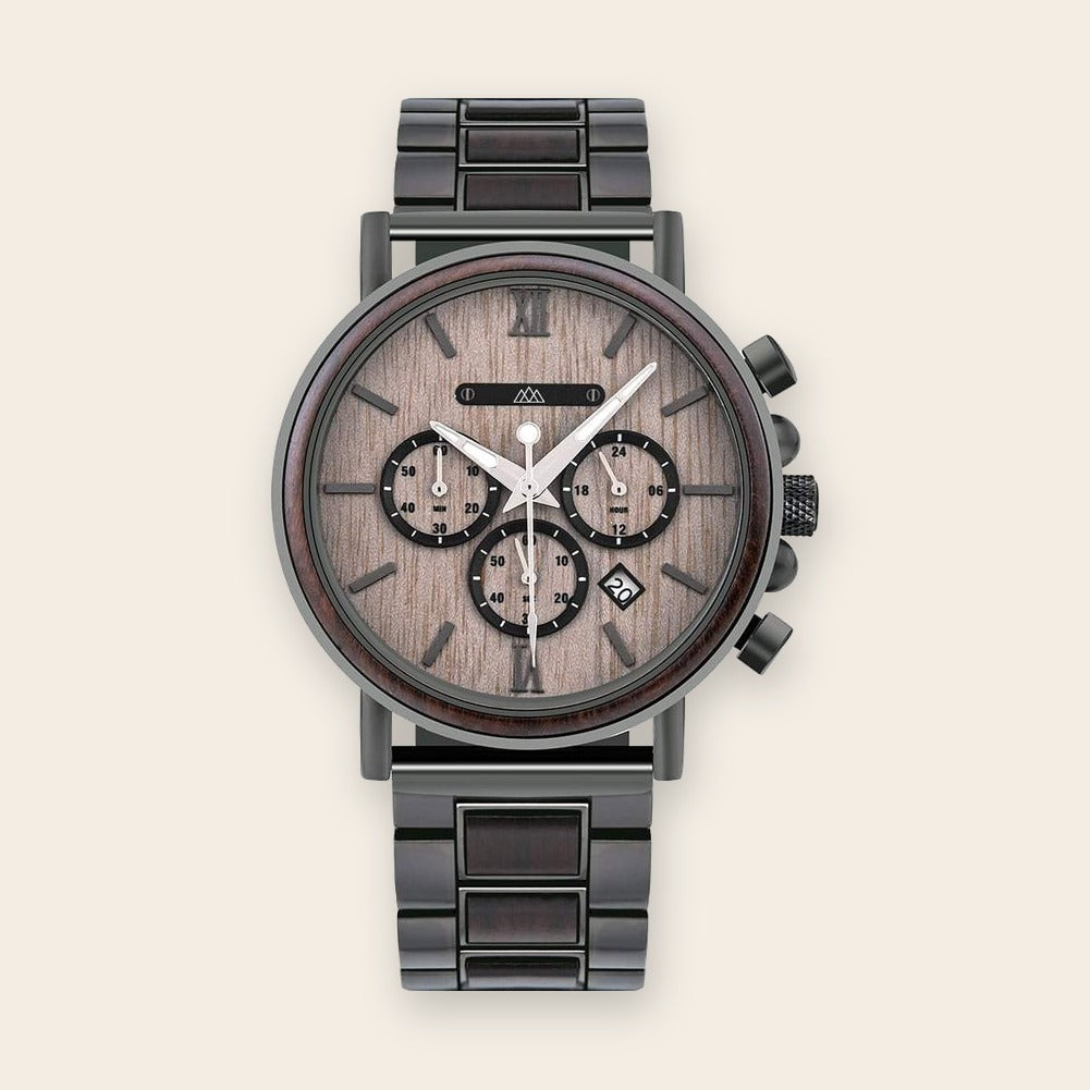 Montre en bois homme Marshal Brown Classy – The Wood Stock