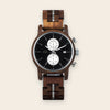 Montre en Bois Homme Ronde Cadran Noir - Brooklyn Black