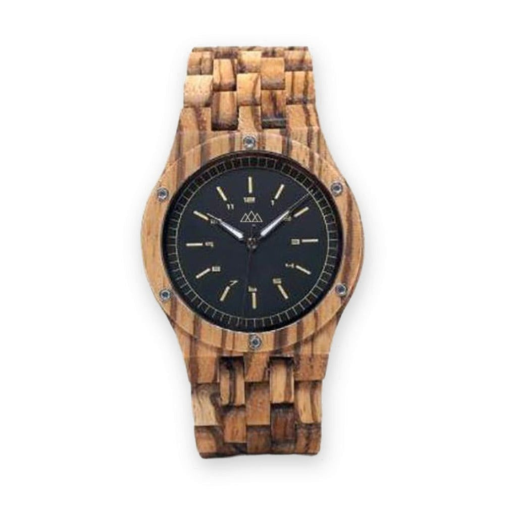 Montre en Bois Homme Suisse - Zebra Daily