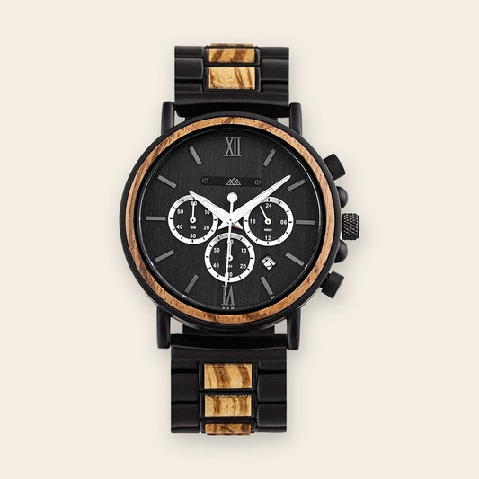 Montre en bois homme Zebra Marshal Classy – The Wood Stock