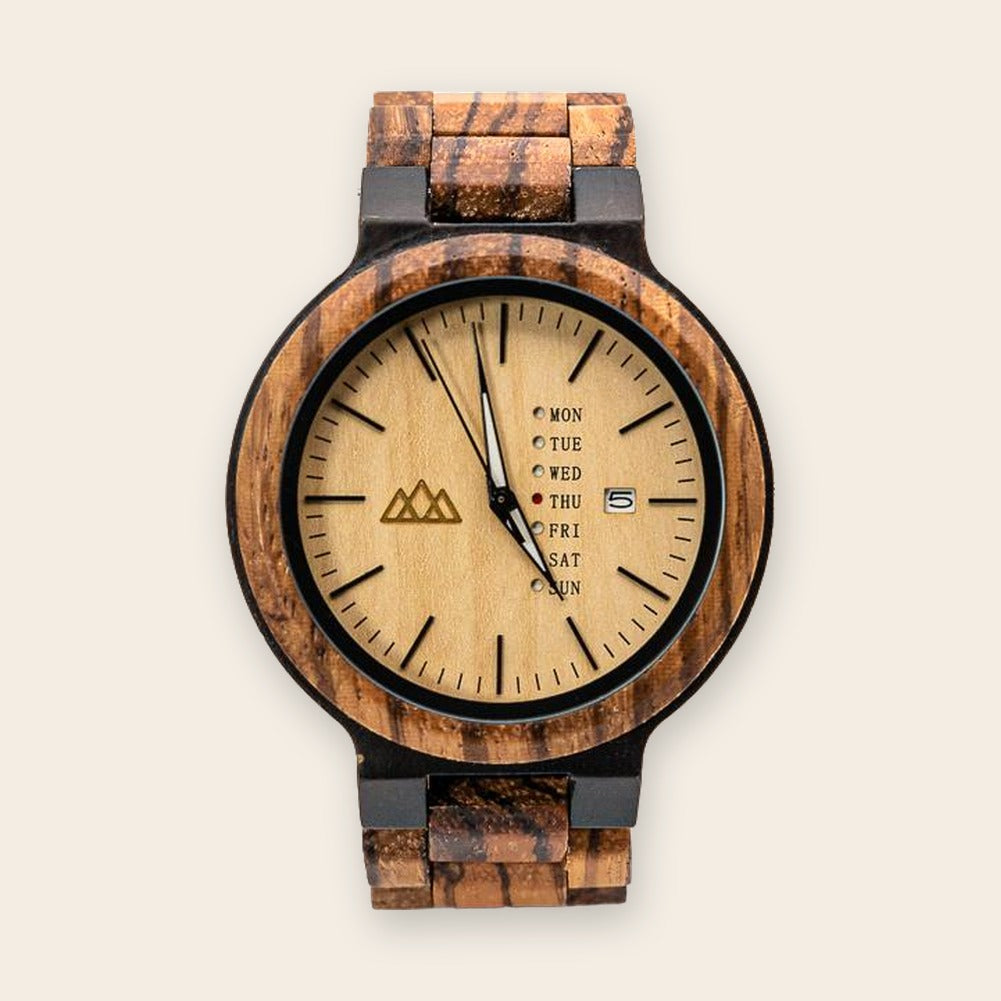 Montre en bois marron Fashion Brown – The Wood Stock