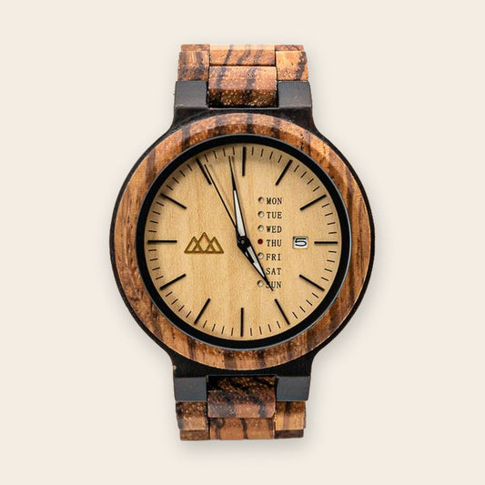 Montre en bois marron Fashion Brown – The Wood Stock
