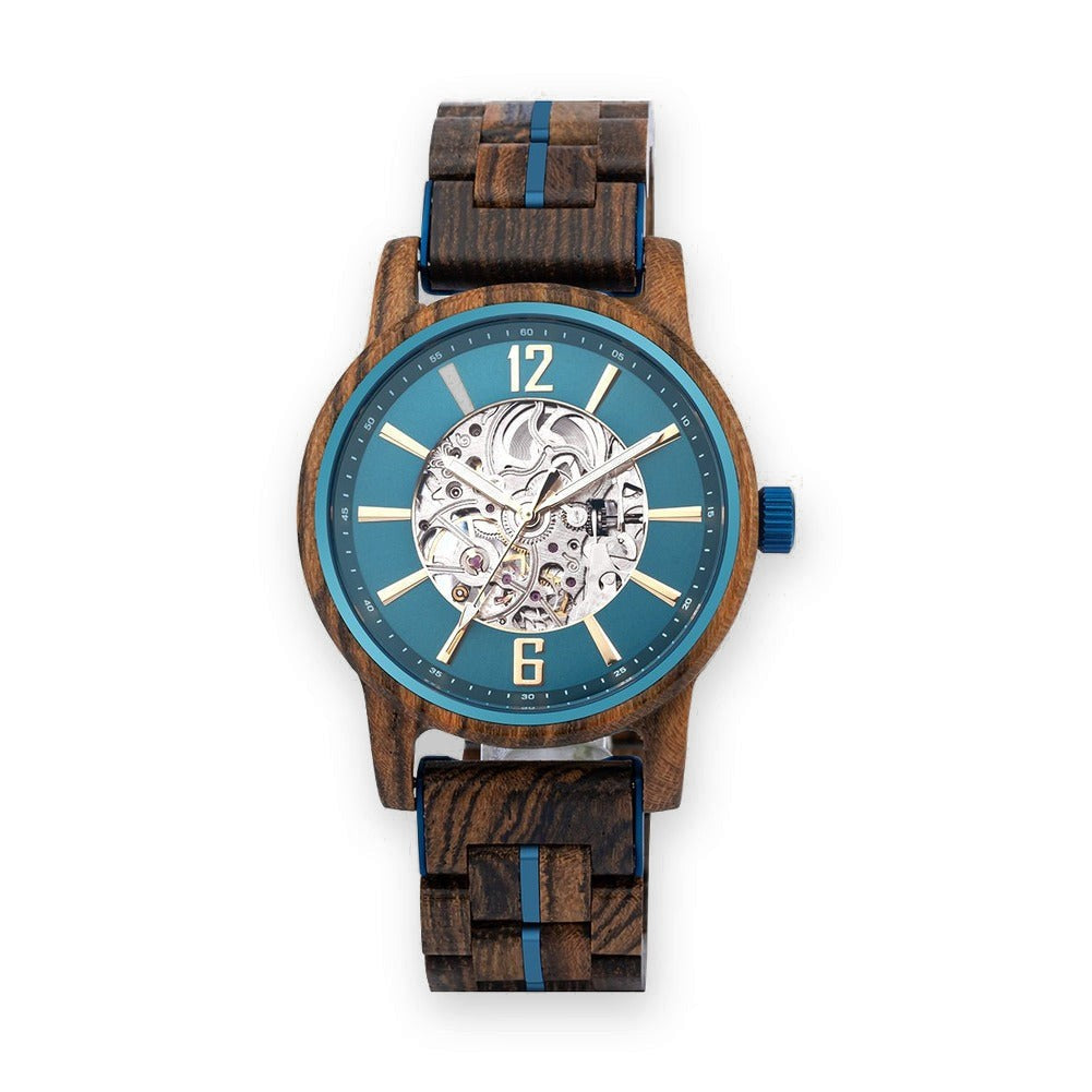 Montre en Bois Mécanique Automatique - Brooklyn