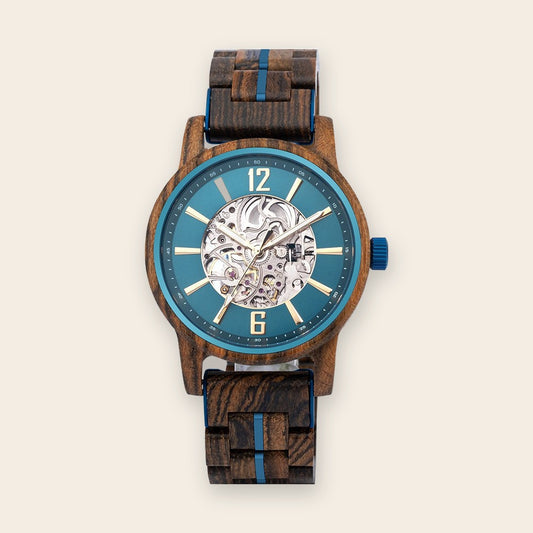 Montre en bois mécanique automatique Brooklyn – The Wood Stock