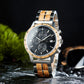 Montre en bois d'olivier homme Artio en situation, photo 3