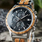 Montre en bois d'olivier homme Artio en situation