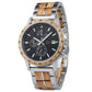 Montre en bois d'olivier homme Artio, vue 2 sur fond blanc