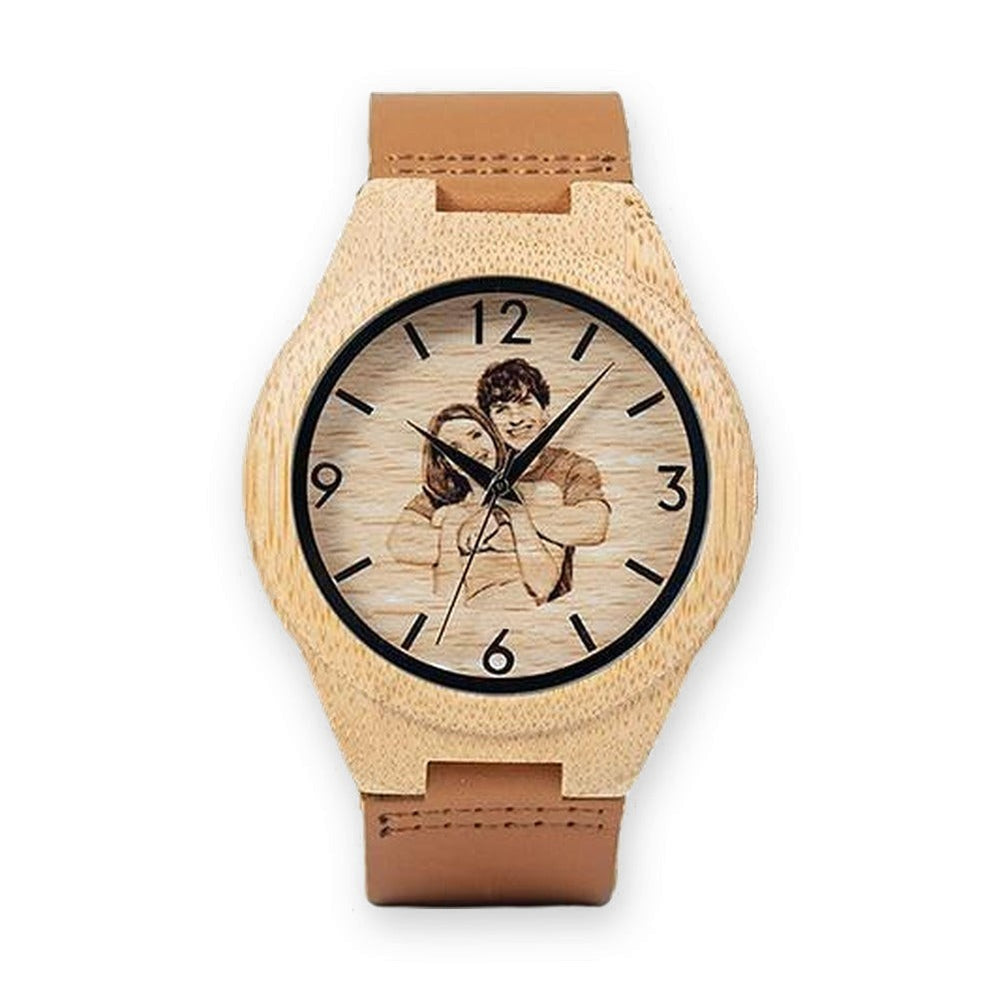 Montre en Bois Personnalisée avec Gravure - Classic