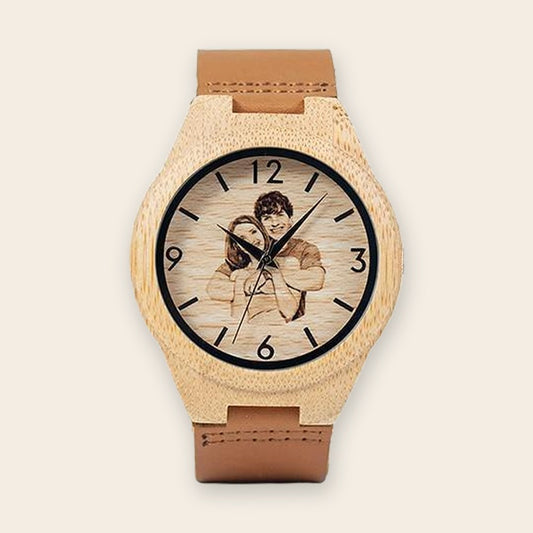 Montre en bois personnalisée avec gravure Classic – The Wood Stock