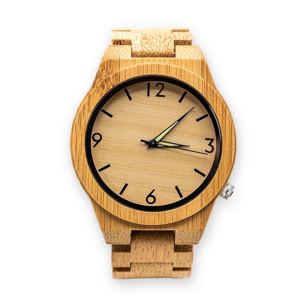 Montre en Bois Quartz - Light Bamboo